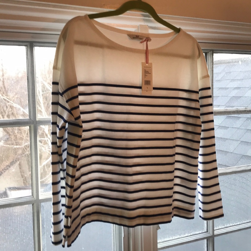 Vineyard vines striped boatneck